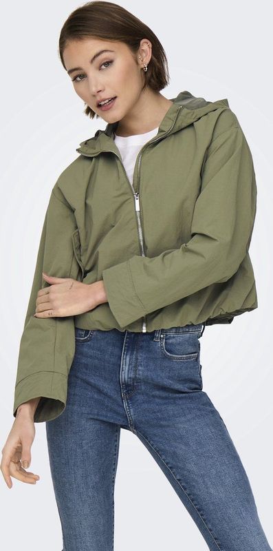 Onlbealo - Jas - Tussenjas - Met Capuchon - Lange Mouwen, Ritssluiting, Zijzakken met Drukknoopsluiting