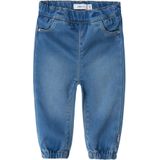 Loose Fit Jeans - Met Verstelbare Taille - Rekbare Boorden - Subtiele Slijtageplekken