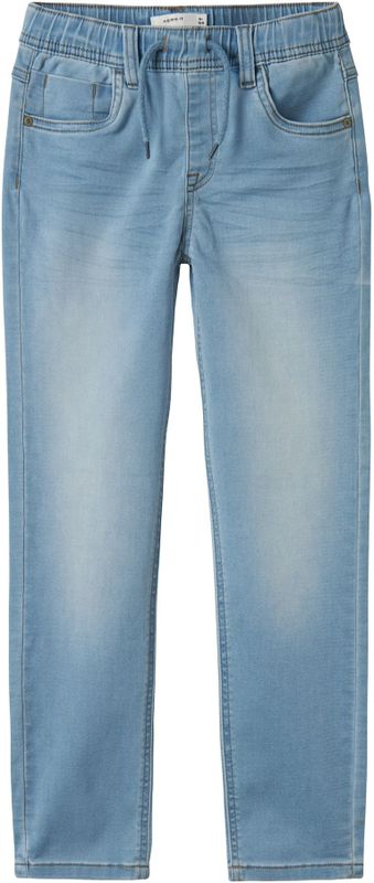 Jogger Fit Jeans - Blauw - Katoen/Polyester/Elastaan - Verstelbare Taille