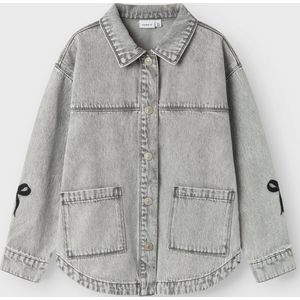 NAME IT - NKFGLORIA DNM EMB JACKET - Meisjes - Buitenjas - Denim - Geborduurd Detail