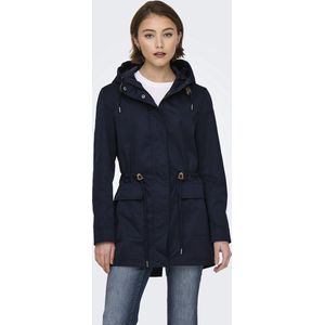 Only Damesparka Louise - Effen Shaped Fit met Koord en Capuchon