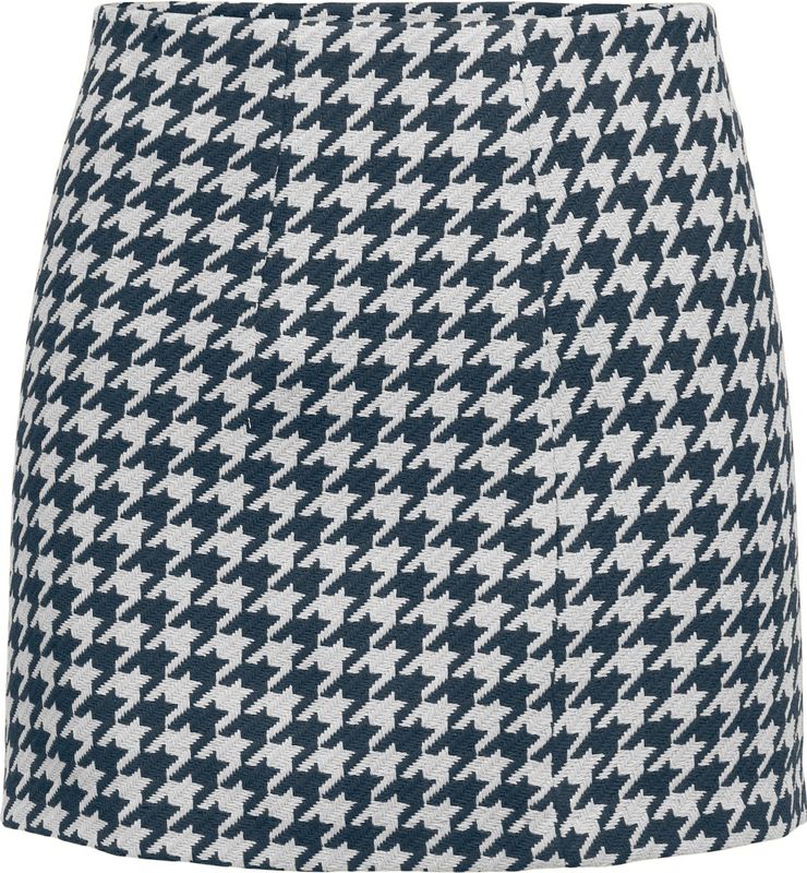 ONLY - ONLKimmie - Minirok - Cyaan Blauw / Wit - Slanke Pasvorm