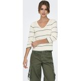 ONLY - ONLGEENA V-Neck Knt Noos - Dames Trui - Cloud Dancer - Knitwear