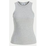 Jack & Jones Jxforest STR Sl Rib Top JRS Noos, dark grey melange, M