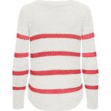 ONLY - Truien & Sweaters - Wit - Gebreide Pullover - O-hals - Lange Mouwen