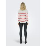 ONLY - Truien & Sweaters - Wit - Gebreide Pullover - O-hals - Lange Mouwen