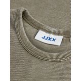 JACK & JONES - Jxfrankie Wash Ss Str Tee - T-shirt - Morel - Katoen