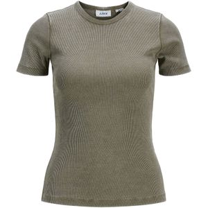 JACK & JONES - Jxfrankie Wash Ss Str Tee - T-shirt - Morel - Katoen