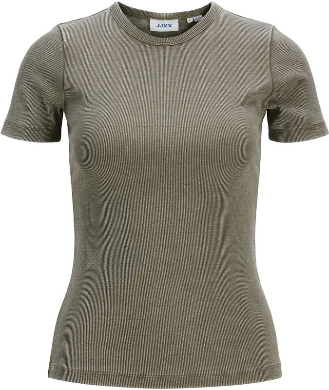 JACK & JONES - Jxfrankie Wash Ss Str Tee - T-shirt - Morel - Katoen