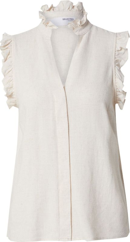 Selected - Viva Sun - Mouwloze Blouse - Korte Mouwen - Regular Fit
