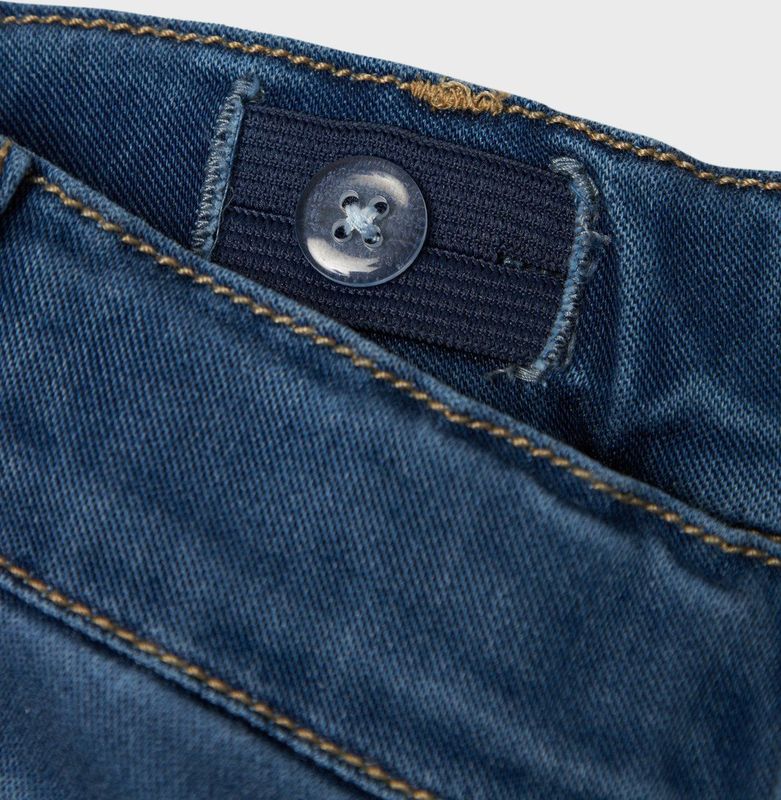 Slim-fit Jeans - Denim - Zwart - Verstelbare Taille - Achterzakken - Voorzakken