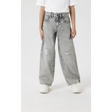 Jeans - Wijde Pijpen - Hoge Taille - Vernield Effect - 50% Katoen