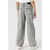 Jeans - Wijde Pijpen - Hoge Taille - Vernield Effect - 50% Katoen