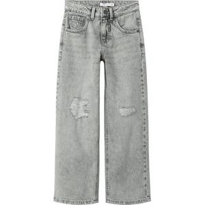 Jeans - Wijde Pijpen - Hoge Taille - Vernield Effect - 50% Katoen