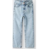 Jeans - Straight Fit - Hoge Taille - Blauw - 50% Katoen, 50% Biologisch Katoen