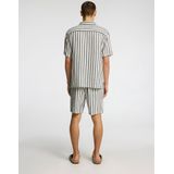 SLHSal - Overhemd - Gestreept - Katoen - Comfort Fit - Halve Mouw