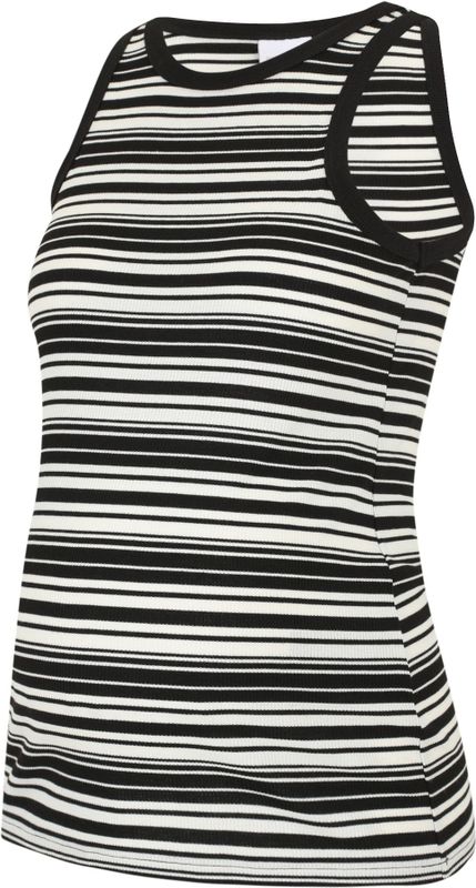 MAMALICIOUS - MLSARAFINA - Top - Zwart/Wit - Mouwloos - Slanke Pasvorm