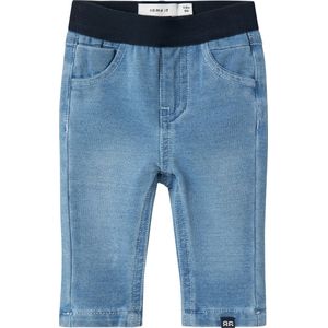 Slim-fit Jeans - Gedragen Effect - Elastische Taille - Denim