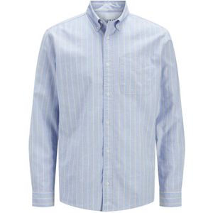 Jack & Jones Jprbrook Oxford Shirt L/S Noos Jprbrook Oxford T-shirt L/S Noos heren (1 stuk), Coronet Blauw