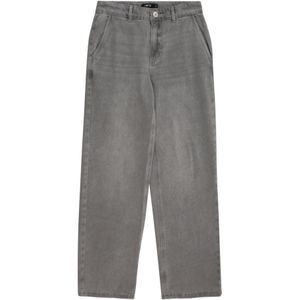 Lmtd - Nlmtoizza Dnm Loose Pant - Herenbroek - Denim Grijs