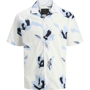 JACK & JONES - Overhemd - Lichtblauw - Comfort Fit - Katoen - Kwartmouw