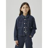 Name It Spijkerjas - NkfZoe - Navy Blazer Strepen - Name It - 8 jaar (128) - Spijkerjas
