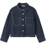 Name It Spijkerjas - NkfZoe - Navy Blazer Strepen - Name It - 8 jaar (128) - Spijkerjas