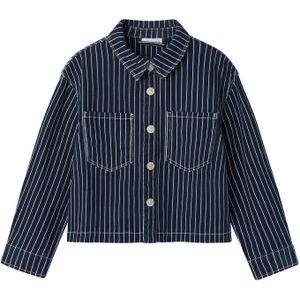 Name It Spijkerjas - NkfZoe - Navy Blazer Strepen - Name It - 8 jaar (128) - Spijkerjas