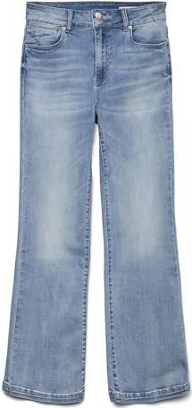 Vmtanna - Flared Fit Jeans - High Rise - Stonewash