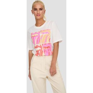 ONLY - T-shirt - Katoen - Zwart