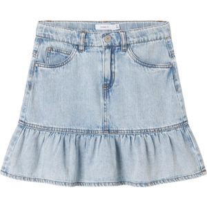 Spijkerrok - Blauw - Denim - Voorzakken - Verstelbare Taille