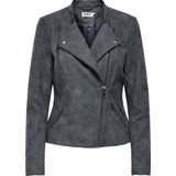 Onlava - Jas - Synthetisch Leer - Biker Kraag - Lange Mouwen - Asymmetrische Ritssluiting