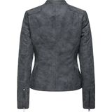 Onlava - Jas - Synthetisch Leer - Biker Kraag - Lange Mouwen - Asymmetrische Ritssluiting