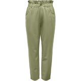 ONLY - Strakke Broek - Groen - Viscose
