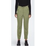 ONLY - Strakke Broek - Groen - Viscose