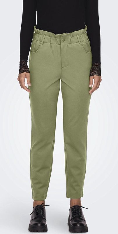ONLY - Strakke Broek - Groen - Viscose