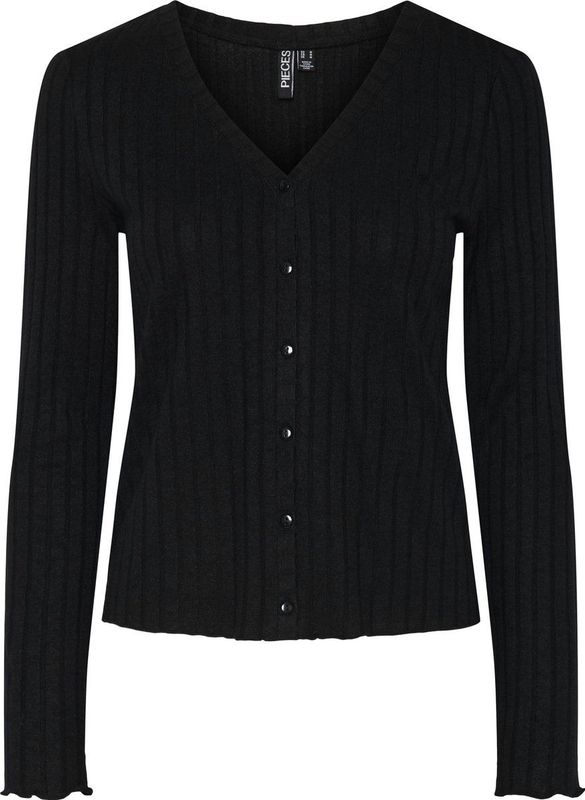 Cardigan - Zwart - 50% Viscose 30% Polyester 20% Polyamide
