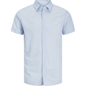 JACK & JONES - Overhemd - Lichtblauw - Katoen en Linnen