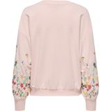ONLY Sweatshirt 'ONLBrooke'  spar / lichtgroen / rosa / bloedrood
