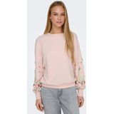 ONLY Sweatshirt 'ONLBrooke'  spar / lichtgroen / rosa / bloedrood