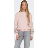 ONLY Sweatshirt 'ONLBrooke'  spar / lichtgroen / rosa / bloedrood