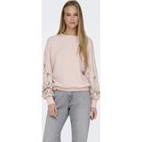 ONLY Sweatshirt 'ONLBrooke'  spar / lichtgroen / rosa / bloedrood