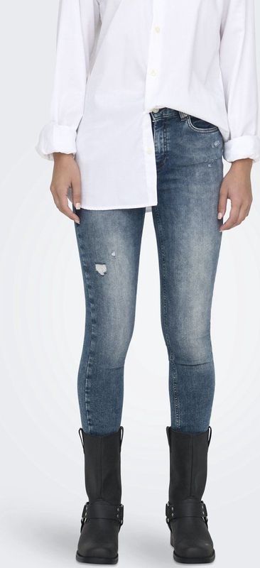 Only - Onlblush Mid Skin Ank Rw Dnm Rea593 Noos - Dames - Jeans