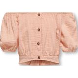Only Kids - Thyra Life 2/4 Off-shoulder Top - Kleur - Materiaal