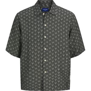 Overhemd - All-over Patroon - Viscose - Comfort Fit - Halve Mouw