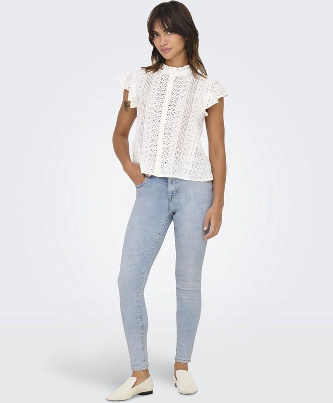 ONLY - Skinny Fit Jeans - Blauw - Katoen