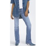 ONLBLUSH - Jeans - Effen - Denim - Flared - Mid Waist - Heavy Washed