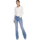 Only - Onlblush Mid Flared Jeans - Blauw - Flared Fit - Middelhoge Taille
