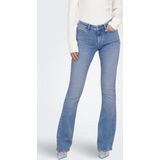 Only - Onlblush Mid Flared Jeans - Blauw - Flared Fit - Middelhoge Taille