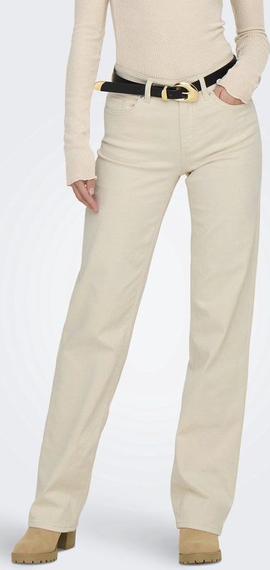 Jeans - Straight Fit - Blauw - Katoen - Mid Waist